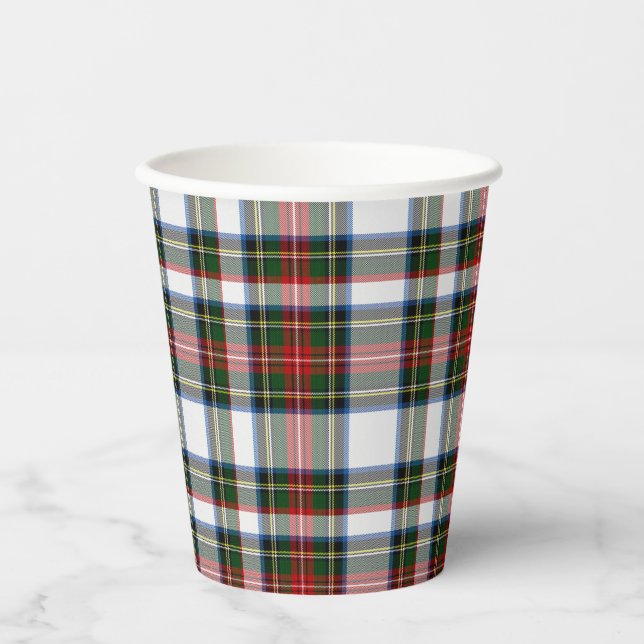 Stewart Dress Tartan Plaid Paper Cups (Front)