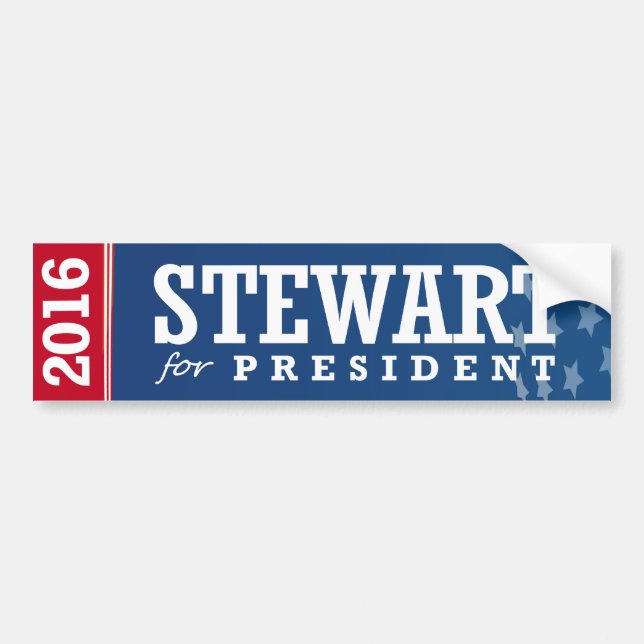 STEWART FOR PRESIDENT 2016 BUMPER STICKER (Front)