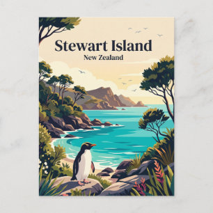 Stewart Island New Zealand Postcard