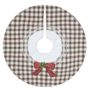Stewart King George Festive Plaid Tree Skirt