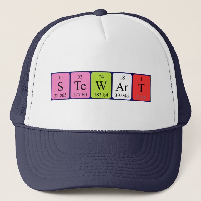 Stewart periodic table name hat (Front)