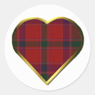 Stewart Red Plaid Heart Envelope Seal