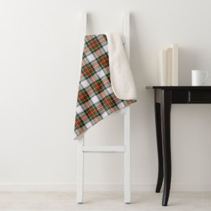 Stewart Royal Dress Plaid Pattern Sherpa Blanket