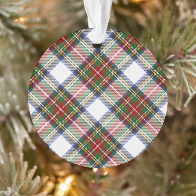 Stewart Royal Dress Plaid Scottish Pattern Ornament (Tree)
