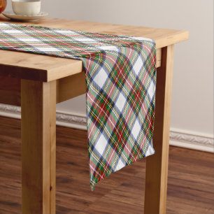 Stewart Royal Dress Plaid Scottish Pattern Short Table Runner
