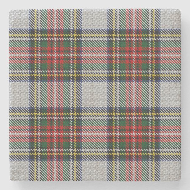 Stewart Royal Dress Tartan Stone Coaster (Front)