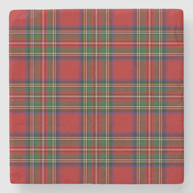 Stewart Royal Tartan Stone Coaster (Front)
