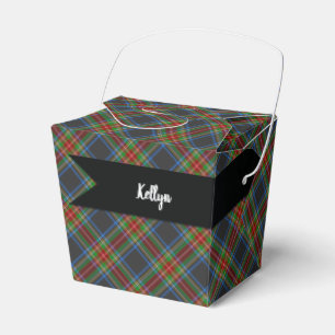 Stewart Stuart Black Clan Tartan Plaid Favour Box
