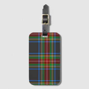 Stewart Stuart Black Clan Tartan Plaid Luggage Tag
