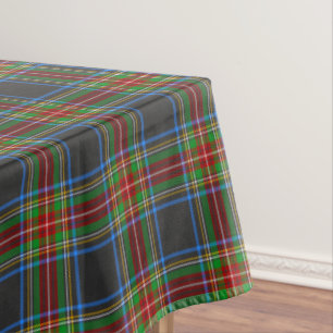 Stewart Stuart Black Clan Tartan Plaid Tablecloth