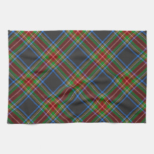 Stewart Stuart Black Clan Tartan Plaid Tea Towel