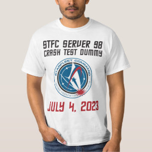 STFC Server 98 Crash Test Dummy men's T-shirt
