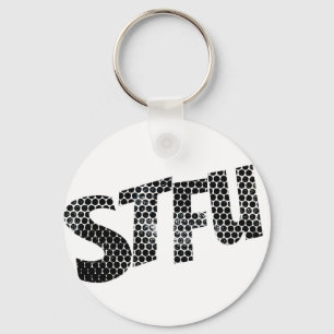 STFU key ring ( Black & White )