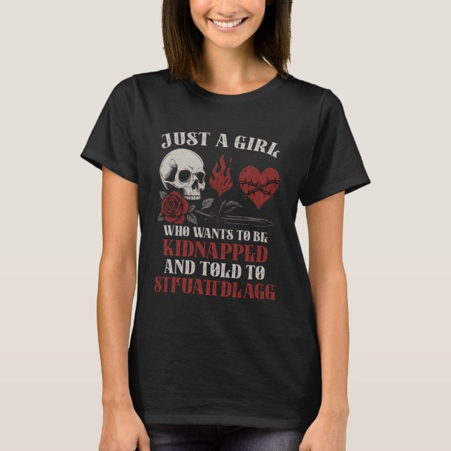 STFUATTDLAGG Dark Romance Merch Smutty Book Lovers T-Shirt (Front)