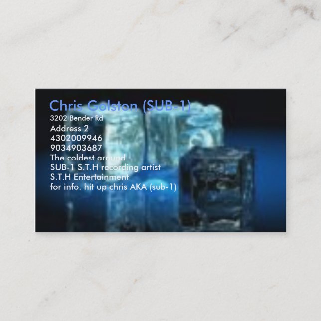 STH ENT CARDS (Front)