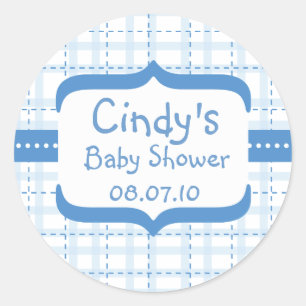 sti_bs005, Cindy's, Baby Shower, 08.07.10 Classic Round Sticker