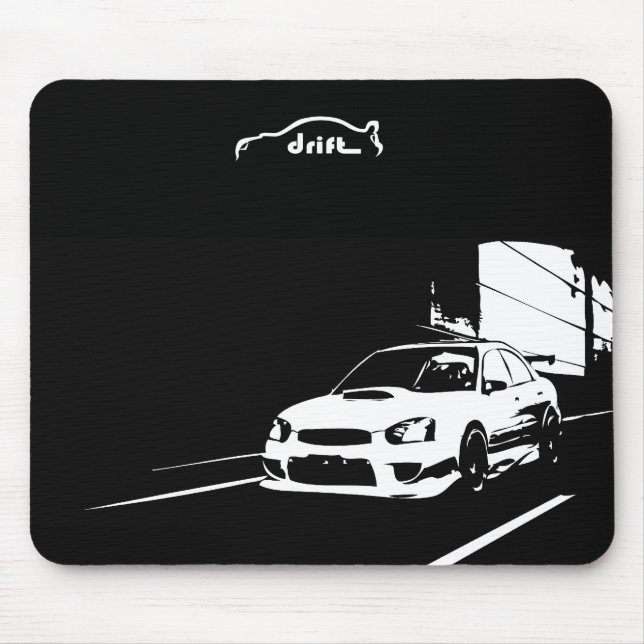 STI WRX Impreza Rolling Shot Mouse Mat (Front)
