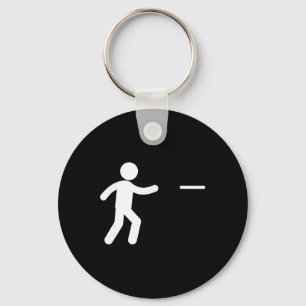Stichmännchen Disc Golf Player  Key Ring