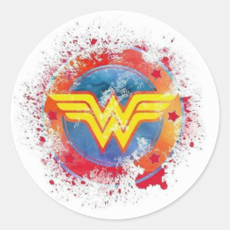 Sticina Wonder Wonder Logo Tricolor Classic Round Sticker
