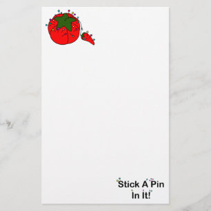 Stick A Pin In It! (Sewing Tomato) Stationery