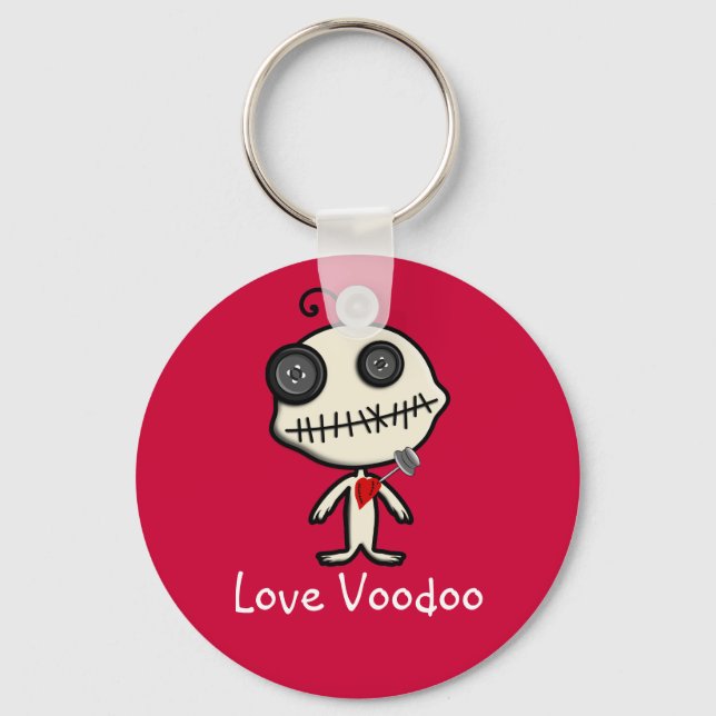 Stick a Pin in Valentine's Day and be Done With It Key Ring (Front)