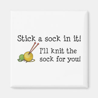 Stick a sock in it! Magnet