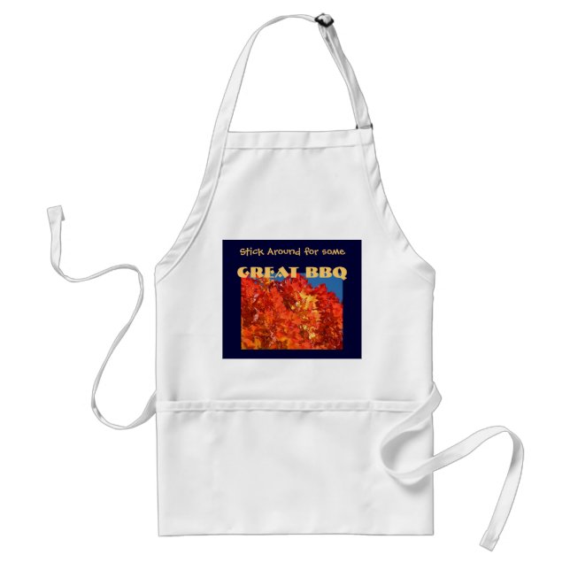 Stick Around for some Great BBQ aprons Barbeque (Front)
