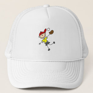 Stick Baseball Player Hat