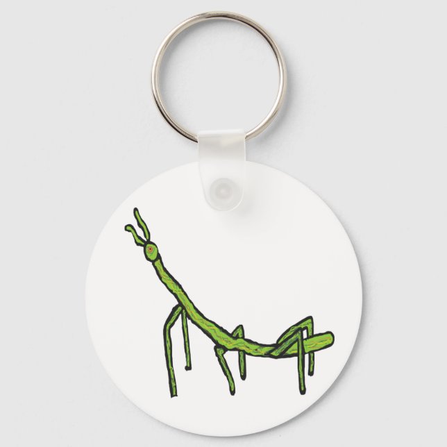 Stick Bug Insect Key Ring (Front)