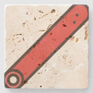 stick-candy stone coaster