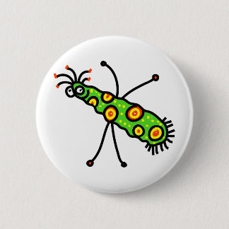 Stick Cartoon Germ 6 Cm Round Badge
