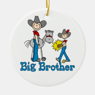Stick Cowboys Big Brother Ceramic Tree Decoration