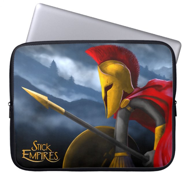 Stick Empires - Speartan Laptop Sleeve (Front)