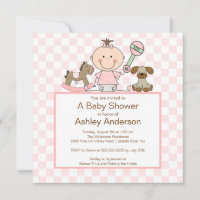 Stick Figur Baby Girl Baby Shower