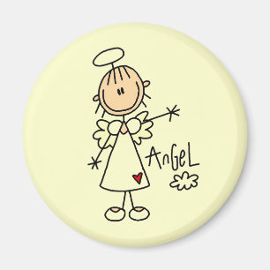 Stick Figure Angel T-shirts and Gifts Magnet