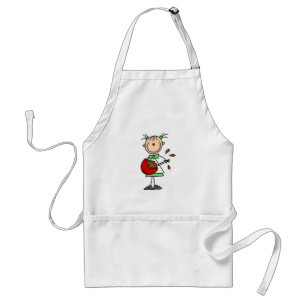 Stick Figure Baker Mixing Batter Standard Apron