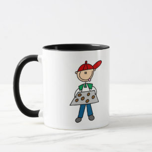 Stick Figure Baking Cookies Tshirts and Gifts Mug
