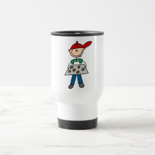 Stick Figure Baking Cookies Tshirts and Gifts Travel Mug