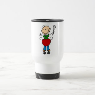Stick Figure Barbequeing T-shirts and gifts Travel Mug