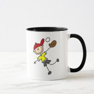 Stick Figure Baseball Mug