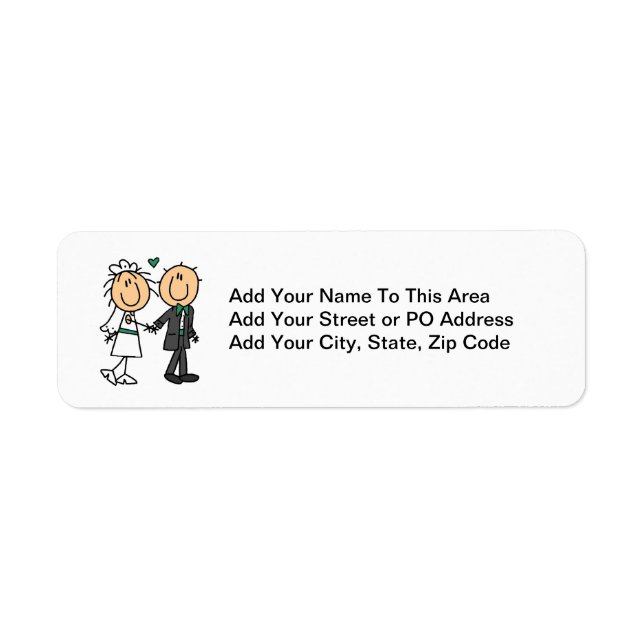 Stick Figure Bride and Groom T-shirts and Gifts (Front)