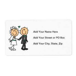Stick Figure Bride and Groom T-shirts and Gifts