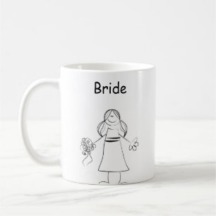 Stick Figure Bride Coffee Mug