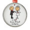 Stick Figure Bride & Groom Personalised
