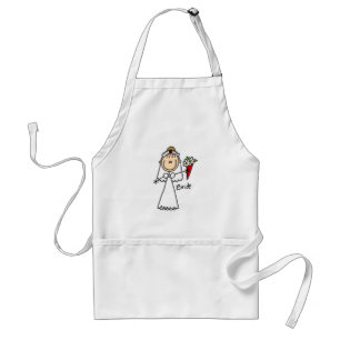 Stick Figure Bride T shirts and Gifts Standard Apron