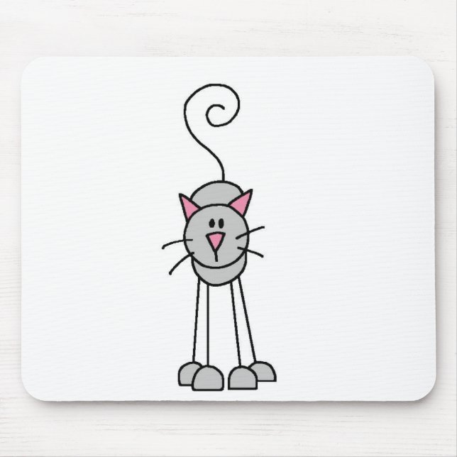 Stick Figure Cats Mousepad (Front)
