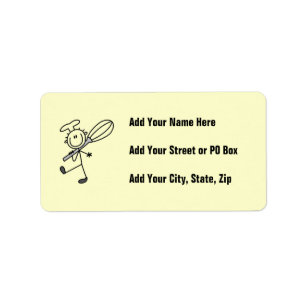Stick Figure Chef With Whisk Label