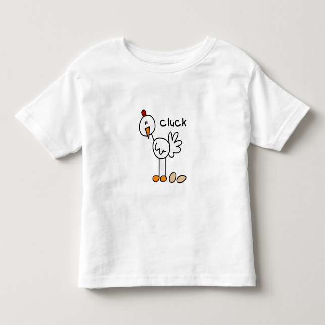Stick Figure Chicken Toddler T-Shirt (Front)