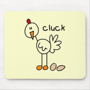 Stick Figure Chicken Tshirts and Gifts Mouse Mat