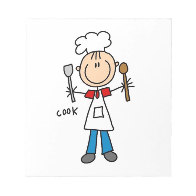 Stick Figure Cook Notepad (Front)